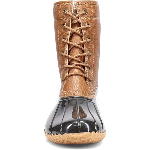 JBU Women's Maplewood Water-Resistant Mid Calf Duck Boots, Chocolate Size 10M - Picture 4 of 7